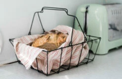 Fog Linen Work Grocery Basket (Medium) -Fog Linen Work shop basket 7412