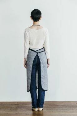 Fog Linen Work Piping Apron Toothhound Checks -Fog Linen Work shop lka117 bkche 2 1080x e4a20545 85b3 4c07 bd5d c72569f7a389