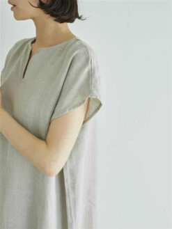 Fog Linen Work shop 13 Fog Linen Work Lily French Sleeve Night Shirt